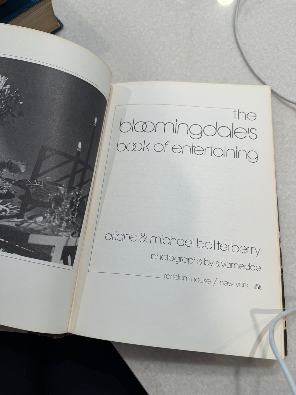 Vintage Bloomingdale's Book of Entertaining - Black & White